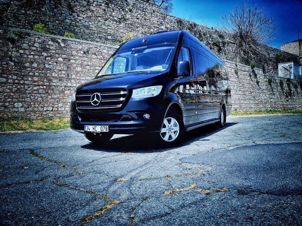 Private Mercedes Vito van ready for an Istanbul adventure, offering a personalized tour experience with a local expert.
