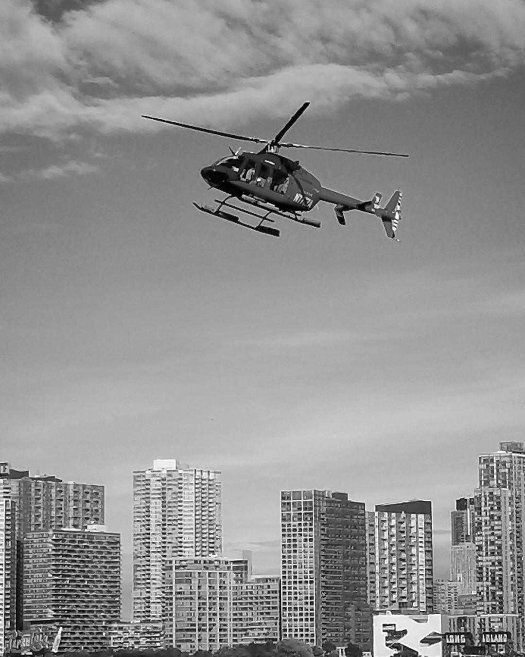 Helicopter flight capturing the contrast between ancient and modern Istanbul architecture.