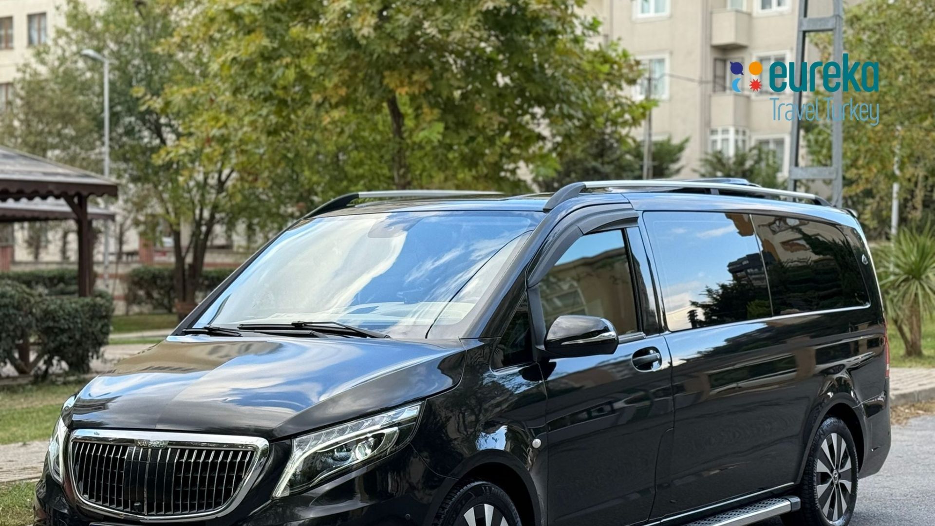 Private air conditioned vehicle and driver included